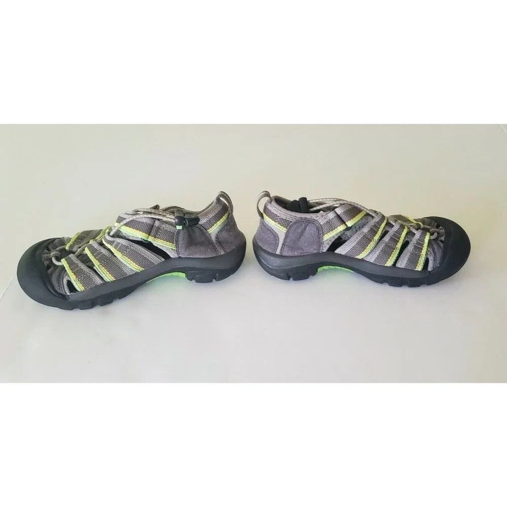 NEW KEEN Newport H2 Boys Waterproof Shoes/Sandals Grey/neon Green/yellow Size 1